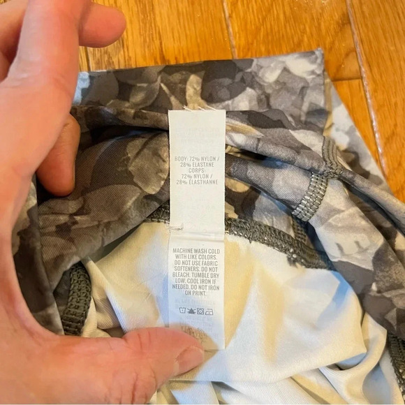 Aerie Offline 7/8 Women Leggings S/P‎ Yoga Gray Floral Blue Bundle Casual Active - Picture 10 of 17